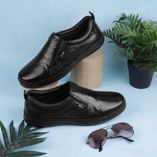 Men Black Casual Moccasin