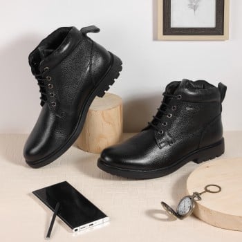 Vivado Men Black Casual Boots(SKU: 14-822-11-40)