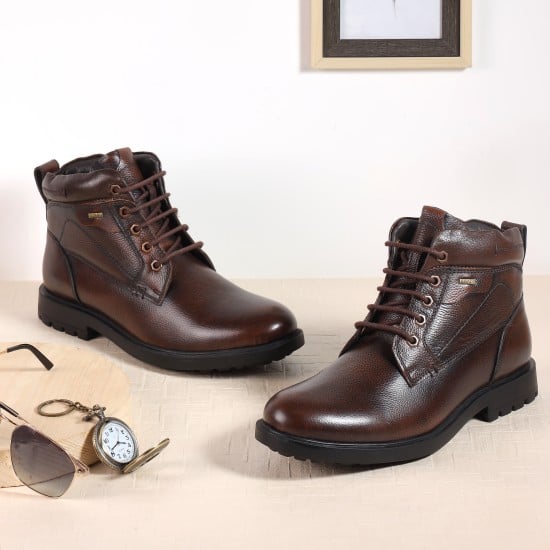 Men Brown Casual Boots