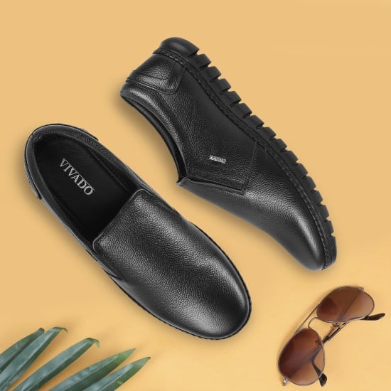 Men Black Casual Loafers
