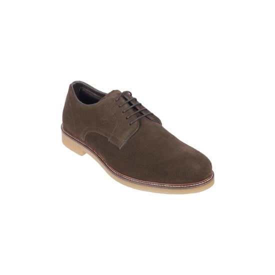 Men Khaki Casual Lace Up