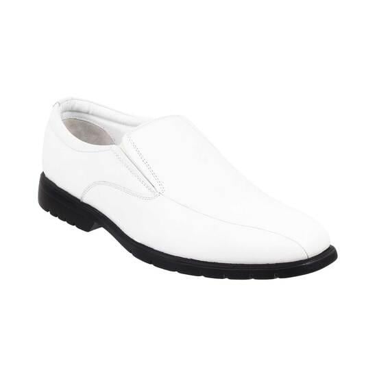 Men White Formal Moccasin