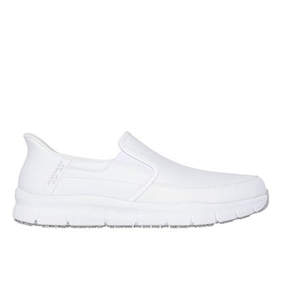 Men White Sports Slip Ons
