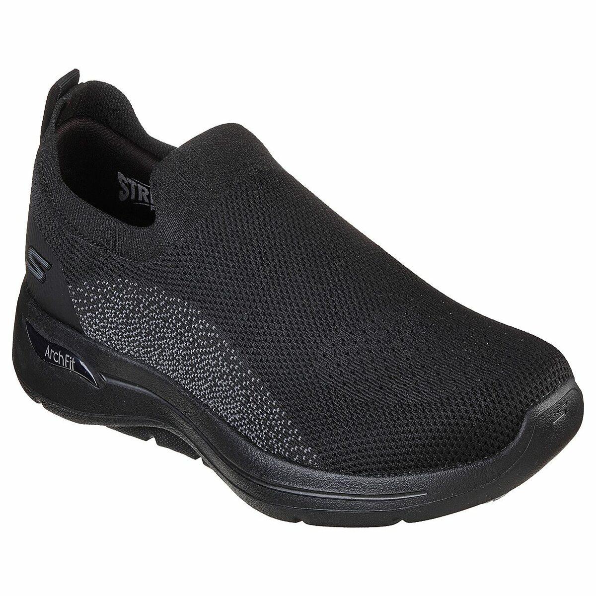 Buy Skechers Men Black Sports Walking Shoes Online SKU 158 216136 11 10 Metro Shoes