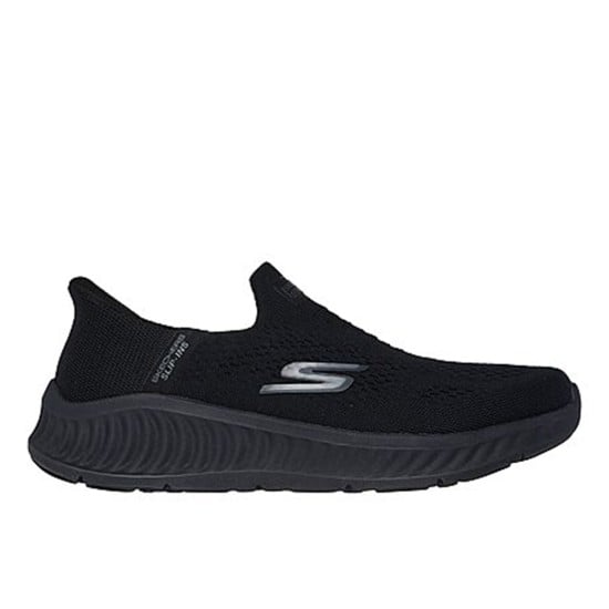 Men Black Sports Slip Ons