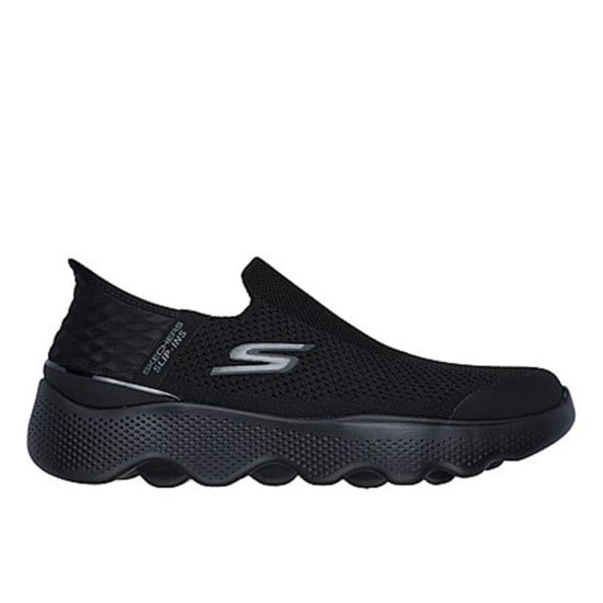 Men Black Sports Slip Ons