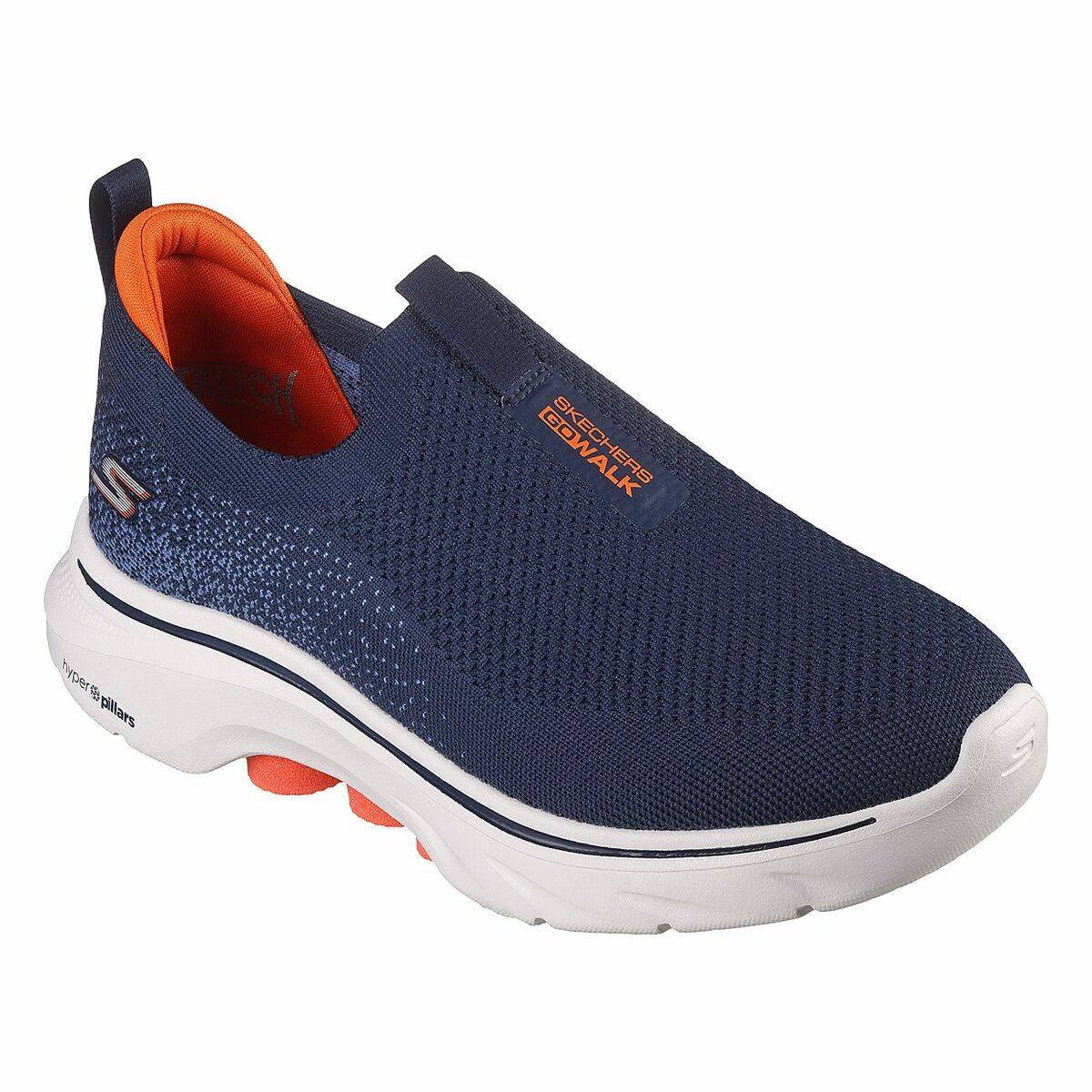 Buy Skechers Men Navy Blue Sports Walking Shoes Online SKU 158 216633 17 10 Metro Shoes