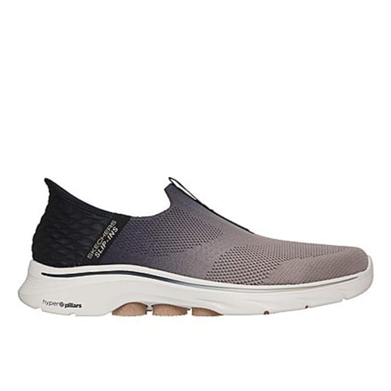 Men Black-multi Sports Slip Ons