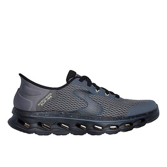 Men Grey Sports Slip Ons