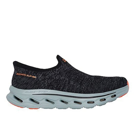 Men Black-grey Sports Slip Ons