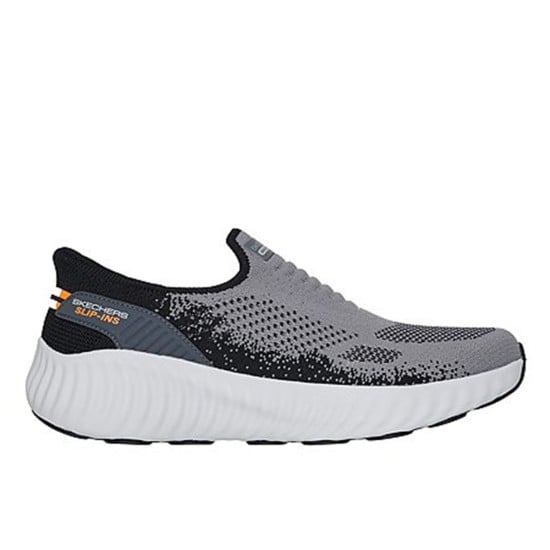 Men Grey Sports Slip Ons