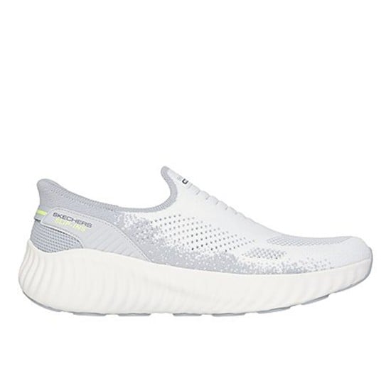 Men White-grey Sports Slip Ons