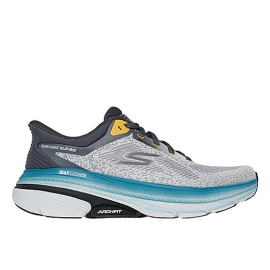 Men Grey Sports Slip Ons