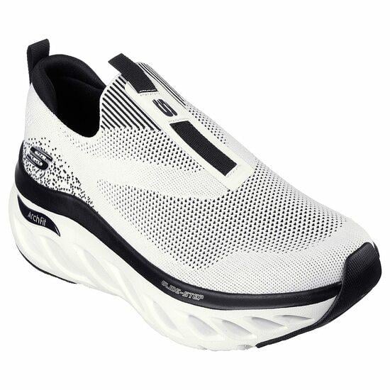 Men White-Black Sports Walking Shoes