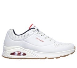 Men White-red Sports Sneakers