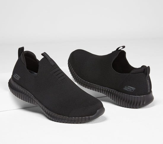 Men Black-suede Sports Sneakers