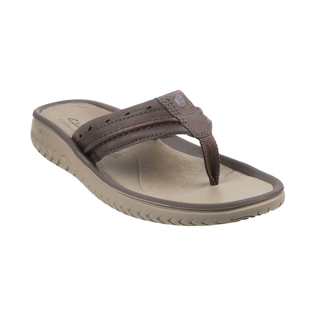 Clarks Mens Nature Trek Brown Leather Sandals Shoes India | Ubuy