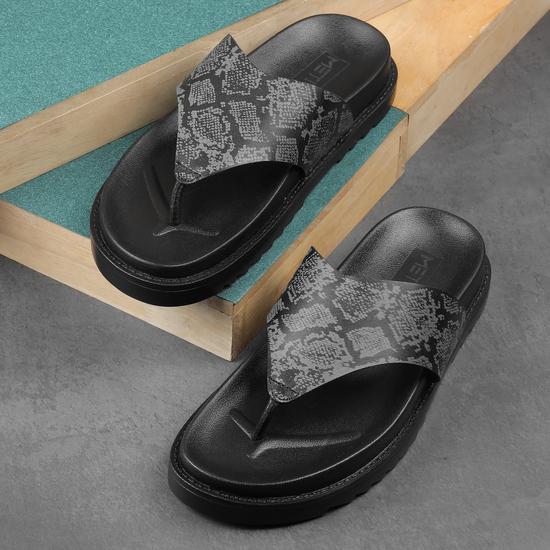 Men Black Casual Slippers