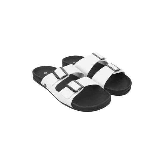 Men White Casual Slippers