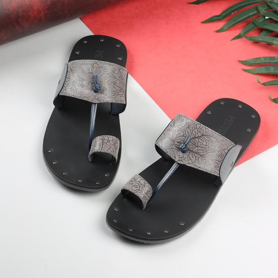 Men Grey Casual Slippers