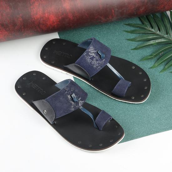 Men Blue Casual Slippers