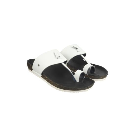 Men White Casual Slippers