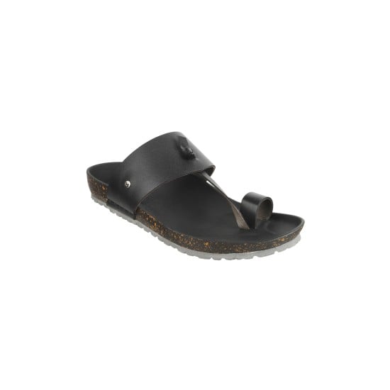 Men Black Casual Slippers