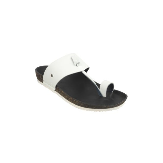 Men White Casual Slippers