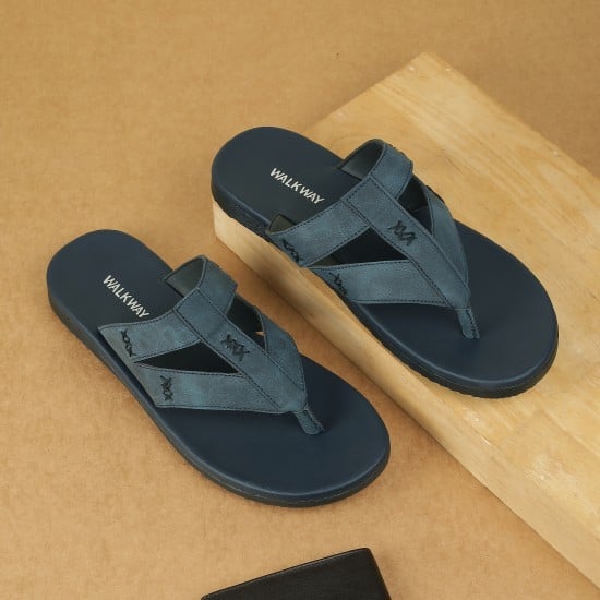 Men Blue Casual Slippers