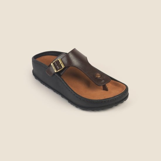Men Brown Casual Slippers