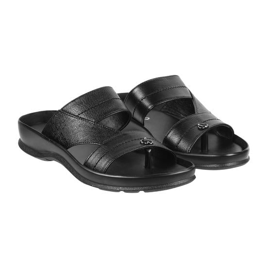 Men Black Casual Slippers