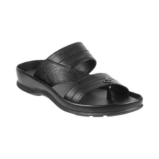 Men Black Casual Slippers