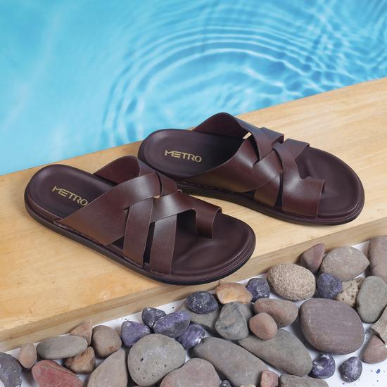 Men Wine Casual Slippers