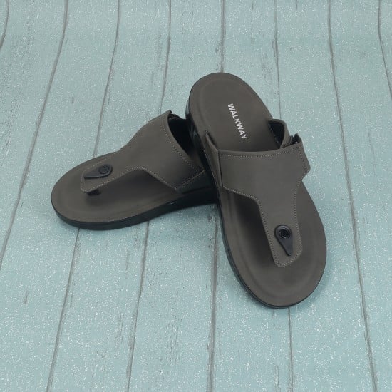 Men Grey Casual Slippers