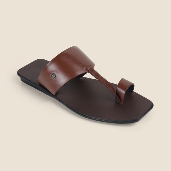 Men Tan Ethnic Kolhapuris