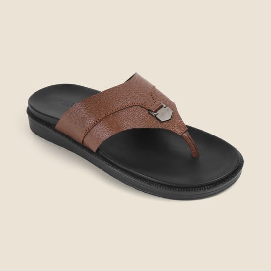 Men Tan Casual Slippers