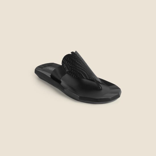 Men Black Casual Slippers