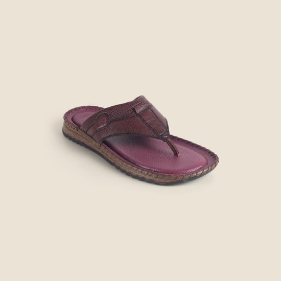 Men Wine Casual Slippers