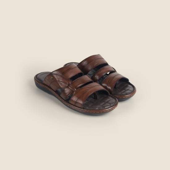Men Tan Casual Slippers