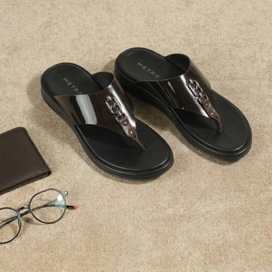 Men Wine Casual Slippers