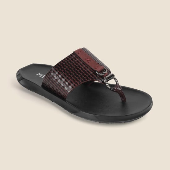 Men Wine Casual Slippers