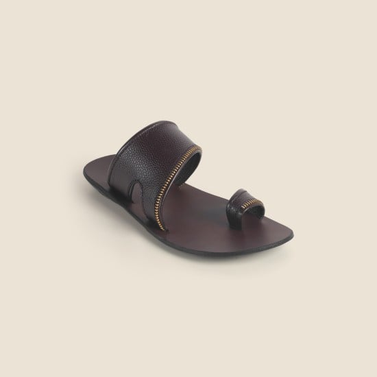 Men Brown Casual Slippers
