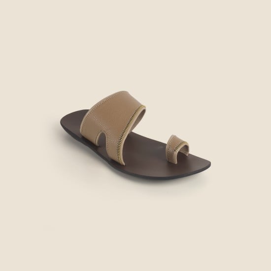 Men Beige Casual Slippers