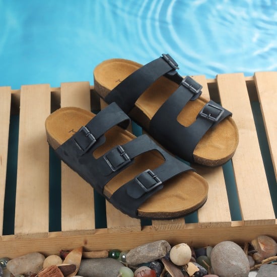 Men Blue Casual Slippers