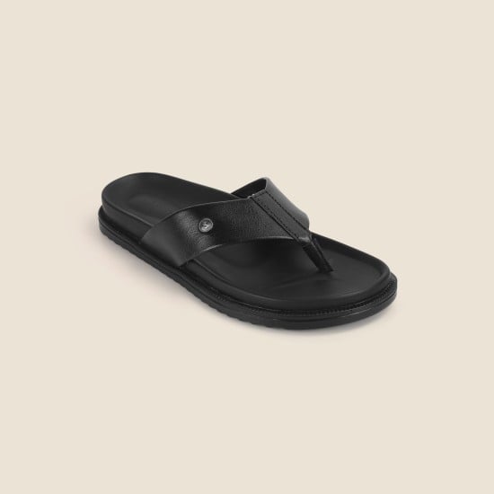 Men Black Casual Slippers