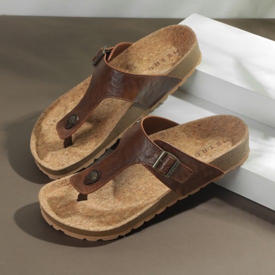 Men Tan Casual Slippers