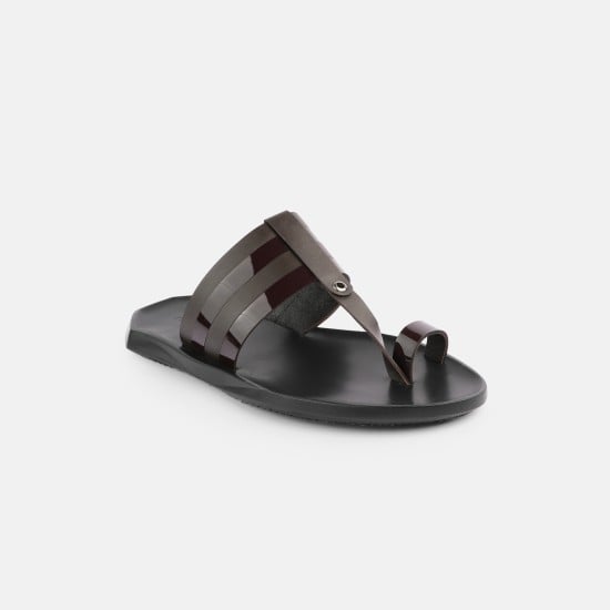 Men Brown Casual Slippers