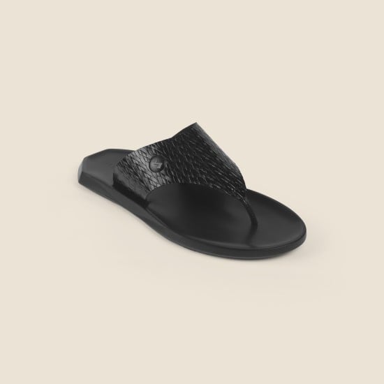 Men Black Casual Slippers
