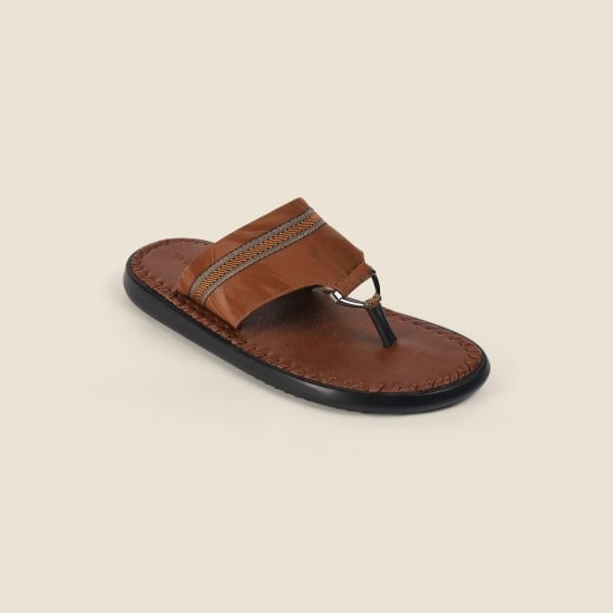 Men Tan Casual Slippers