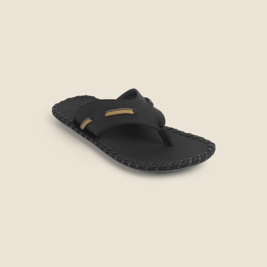 Men Black Casual Slippers